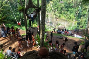 new【ウブド】超絶景アユンリバーサイドでランチ　Bali Swing（ランチ/ディナー付き）（バリニーズマッサージ1時間付き）