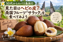 【50代からのバリ島旅行】見た目はヘビの皮？南国フルーツ「サラック」を食べてみよう
